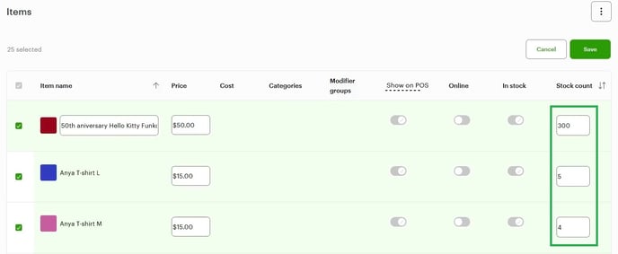 Enable inventory tracking on Clover (10)