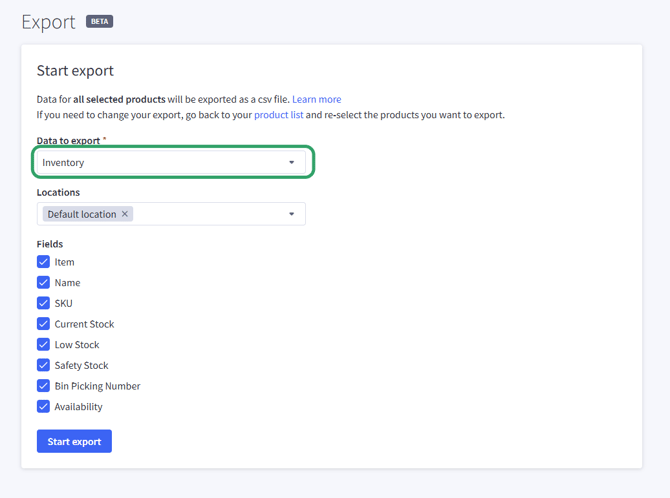 How To Back Up Your BigCommerce Inventory Data 3