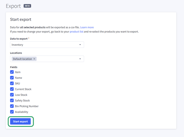 How To Back Up Your BigCommerce Inventory Data 6
