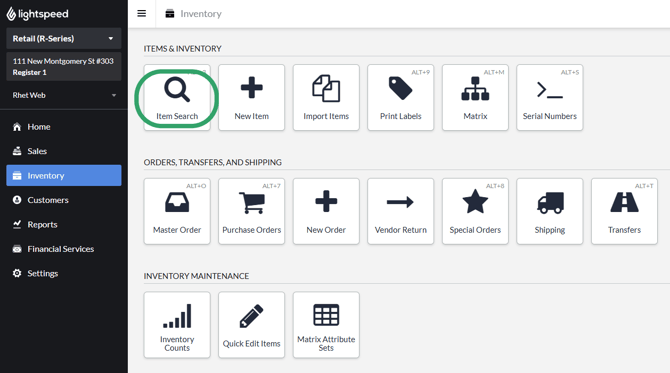 How To Back Up Your Lightspeed R-Series Inventory Data 2