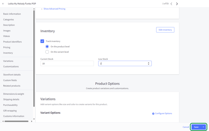 How to Enable BigCommerce Inventory Tracking 8