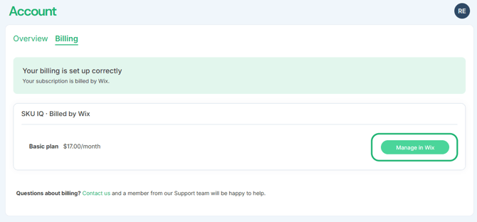 How to Upgrade Your SKU IQ Subscription_ WIX 1