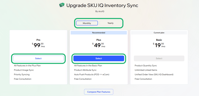 How to Upgrade Your SKU IQ Subscription_ WIX 2