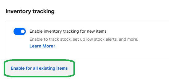 items tracking 6