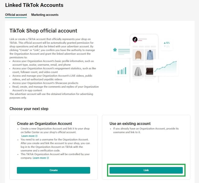 link account 2
