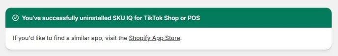 uninstall Shopify 6