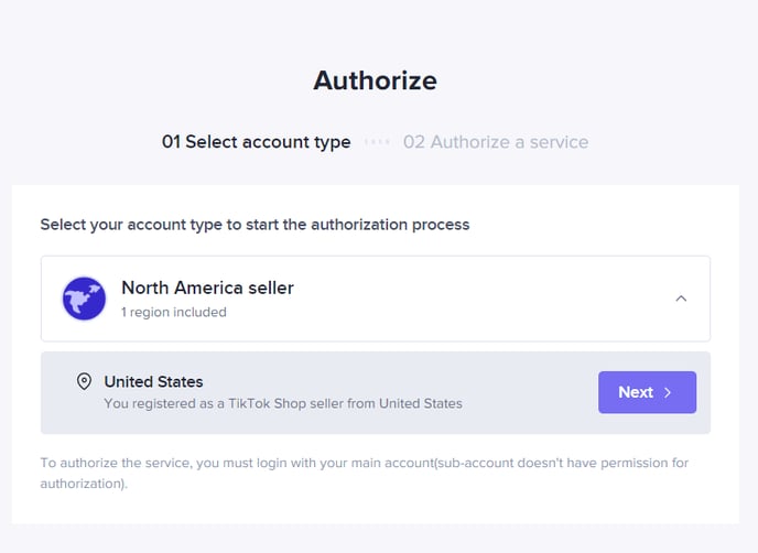 Authorize your connector to your account.