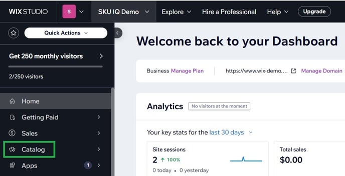 Wix inventory tracking 1