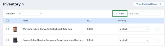 Wix inventory tracking 3