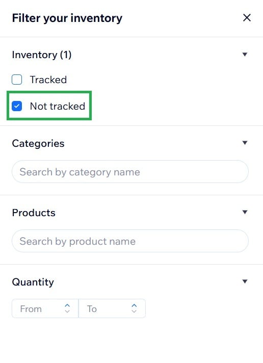 Wix inventory tracking 4