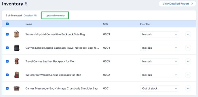 Wix inventory tracking 6